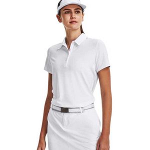 Under Armour Golf Playoff Korte Mouw Poloshirt Voor Dames Wit S