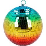 Boland - Discobal regenboog (20 cm) Multi - Glitter & Glamour - Glamour - 80's