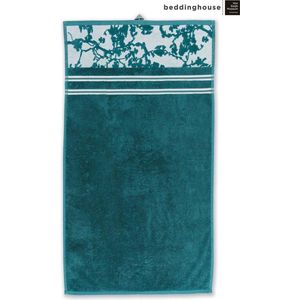 Beddinghouse x Van Gogh Museum Fleurir - Douchehanddoek - Blauw - 55x100 cm