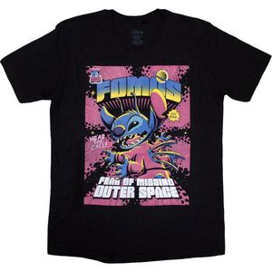 Disney Lilo & Stitch - FOMOS Heren T-shirt - S - Zwart