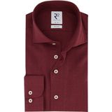R2 - Overhemd - Bordeaux - Wol - Formeel