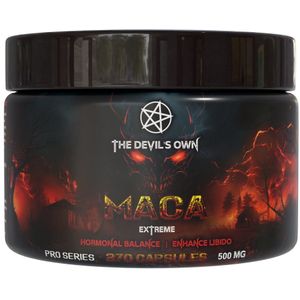 The Devils Own | MACA 500mg | 270 Capsules 270 servings | met Rode, Zwarte en Gele Maca poeder | Supplement | Nutriworld