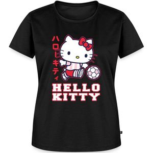 Hello Kitty Speelt Voetbal Premium T Shirt Dames