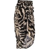 Pareo Omslagdoek Zwart Sand Dames Vrouwen Strandjurkje Sarong