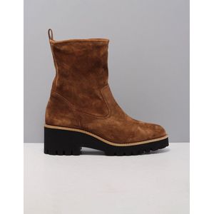 Paul Green 9017 Enkelboots - Enkellaarsjes - Dames - Bruin - Maat 42