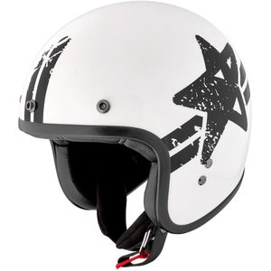 Peroz Jidre B2R Wit Zwart Jethelm - Maat S - Helm