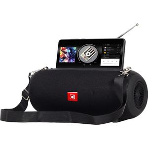 Gembird Draagbare Draadloze Speaker - FM Radio - Tot 7 uur - Bluetooth, AUX, SD kaart en USB - Zwart