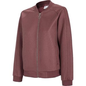 4F Women's Sweatshirt Zip H4L21-BLD021-60S, Vrouwen, Kastanjebruin, Sporttrui, maat: M EU