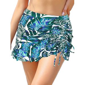 Dames Badpak met Volants en Ingebouwde Shorts voor het Strand