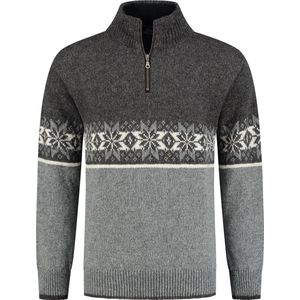 Norfinde Noorse trui - grof gebreid - 100% zuivere nieuwe wol - grijs