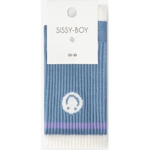 Sissy-Boy - Blauwe sokken met smiley