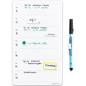GreenStory - Week Kalender - Sticky Whiteboard - met Sticky Pen