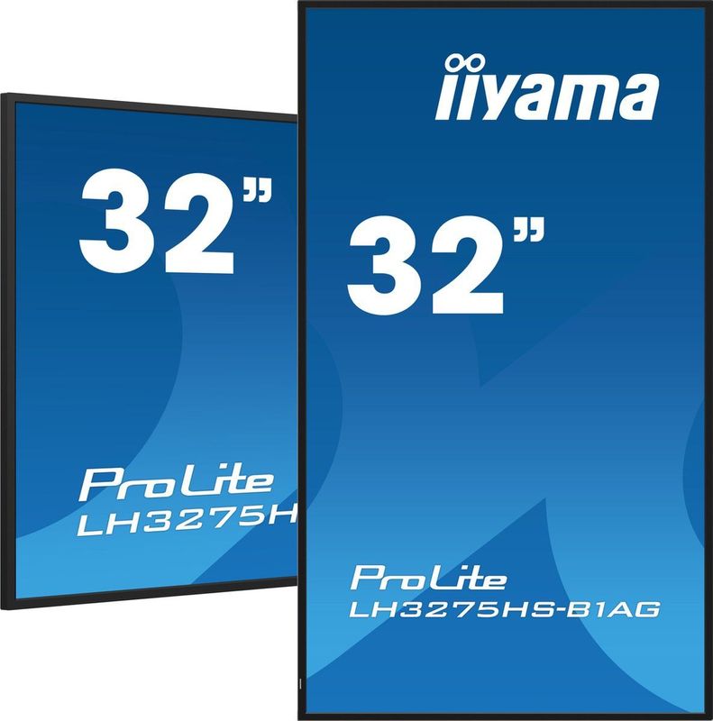 iiyama LH3275HS-B1AG beeldkrant Digitale signage flatscreen 81,3 cm (32"") LCD Wifi 500 cd/m² Full HD Zwart Type processor Android 11 24/7