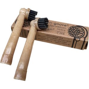 green-goose® Oral B Bioplastic Opzetborstels - 2 Stuks - Plant-based Materiaal - 100% BPA-vrij - voor alle reguliere Oral-B elektrische tandenborstels