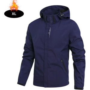 Livano Windjas Heren - Parka - Lente & Herfst - Jas - Volwassen - Windjack - Windbreaker - Outdoor - Marineblauw - S