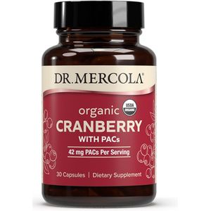 Dr. Mercola - Organic Cranberry with PACs - Biologische Cranberry voor Urinewegen - 30 capsules