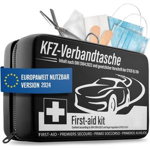 EHBO set - EHBO kit, veiligheidsvest \ First aid bag set as emergency kit refill set for car / autoveiligheidsvest