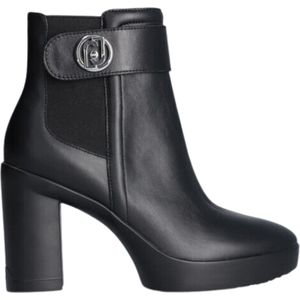 Liu Jo Now35 Dames Enkellaars Leder - Zwart - Maat 41