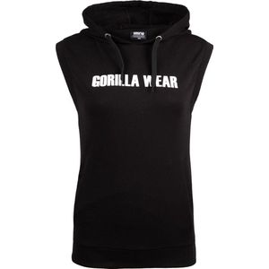 Gorilla Wear - Virginia Mouwloos Hoodie - Zwart - XS