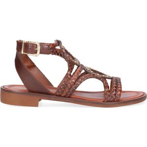 Omoda Dames Sandalen - Cognac - Maat 38