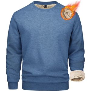 Heren Fleece Pullover Wintersweatshirt Sporttrui Met Lange Mouwen