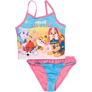 Paw Patrol Tankini / Zwemkleding - Skye en Everest - Roze/Blauw - Maat 98/104