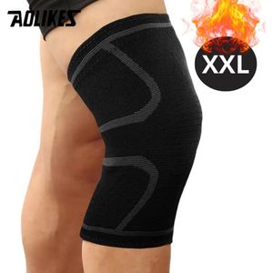 Livano Kniebrace - Sportbrace Knie - Knee Sleeves - Knee Sleeves Powerlifting - Compressie Knie Brace - Knee Wraps - Knee Support - Dames - Heren - Comfortabel - Grijs - Maat XXL