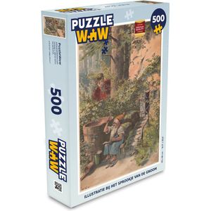 Puzzel Illustratie van een kabouter - Legpuzzel - Puzzel 500 stukjes