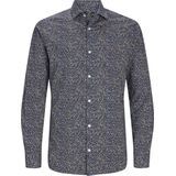 Jack & Jones Overhemd Jprblablackpool Stretch Ls Shirt Sn 12260625 Night Sky Mannen Maat - M