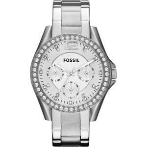 Fossil Riley ES3202 Dameshorloge 38 mm - Zilverkleurig