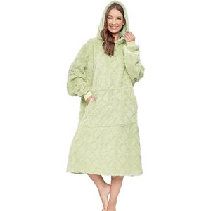 Hoodiedeken, Sherpa Extra Grote Fleecehoodie, / ochtendjas, Comfort Badjas voor dames en heren, wollig, Winter deken - Fleece dekentje - Hoodie Blanket