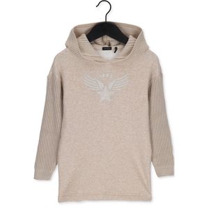 IKKS Robe Sweat Cap. Jurken Meisjes - Kleedje - Rok - Jurk - Beige - Maat 104