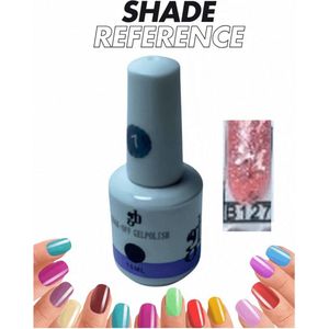 Gel Polish Soak Off - Gellak - Glitters Nagellak #B127 15ml