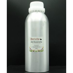Abrikozenpitolie 100% Puur Liter - Koudgeperste en Onbewerkte Abrikozenpit Olie - Abrikozenolie voor Haar, Huid en Lichaam - Apricot Oil