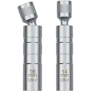 Gsedaox-Bougie Dopsleutel set-2 stuks-Bougiesleutel-14 mm en 16 mm-12 kant-Voor autoreparatie