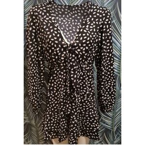 Trendy dress black White