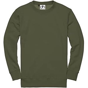 Premium Effen Sweatshirts voor Werk en Vrije Tijd - Legergroen 3XL