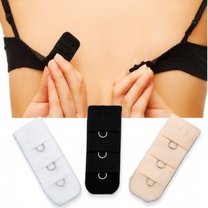 1-Haaks BH Verlengstukjes Set Van 3 I BH Accessoires I Beha Verlenger I Bra Extender I Rechthoekige Haakjes I Zwart, Wit & Beige