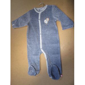 pyjama in velour , blauw met ballon, Noukie's  9 maand 74