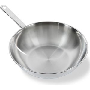 28-cm BK Bright Wokpan Professioneel koken - RVS Inductie Ovenbestendig - Vaatwasmachinebestendig