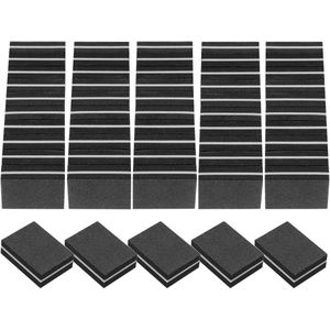 100 stuks nagelvijlen 100/180 korrelgroottes schuurblokken polijstblokken groothandel nagelbuffing professionele polijstset acrylnagels natuurlijke nagels zwart