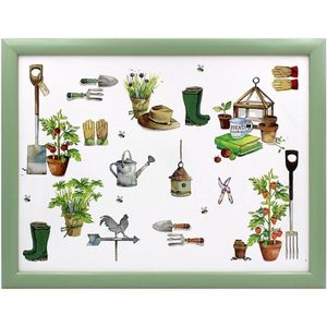 Schootkussen Laptray – de Tuinliefhebber 43 x 33 x 6.5 cm met pepermuntdoosje.