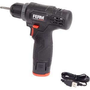 Ferm - accuboormachine - set - 12 volt - accu inbegrepen