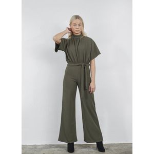 SISTERS POINT Girl-ju - Dames Jumpsuit - Khaki Green - Maat M