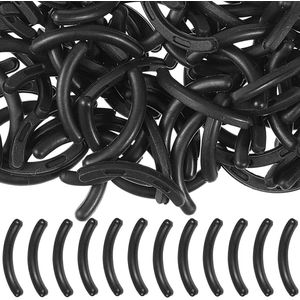 Brenzoos - Vervangingsset wimperkrulspelden 150 stuks - Rubberen krulspeldjes zwart - Make-up accessoires - Schoonheid vervangingsgereedschap