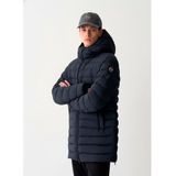 Colmarvoor mannen. 1264 Navy jasje met zijsplitten en zijsplitten (46), Casual, Polyamide, Marineblauw