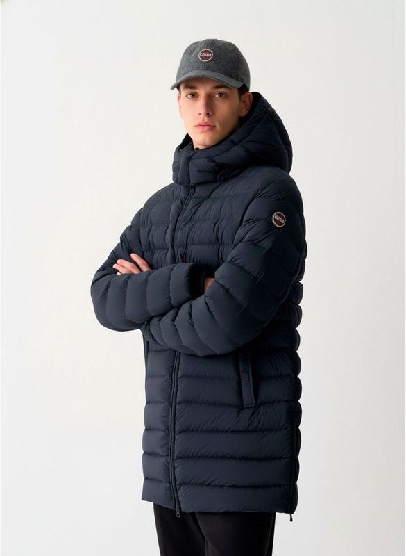 Colmarvoor mannen. 1264 Navy jasje met zijsplitten en zijsplitten (46), Casual, Polyamide, Marineblauw