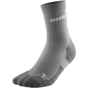 CEP | Ultralight compressie sokken | Mid cut | Dames | Grey\Lime | Maat II | Schoenmaat: 34-37