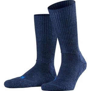 FALKE Walkie Ergo ademend hoge kwaliteit verwarmend thermo met elastiek warme dikke trekking hoog lang Merinowol Blauw Unisex sokken - Maat 35-36