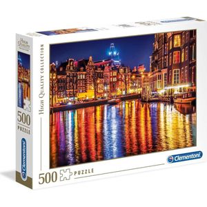 Clementoni Legpuzzel Amsterdam Bij Nacht Hq 500 Stukjes